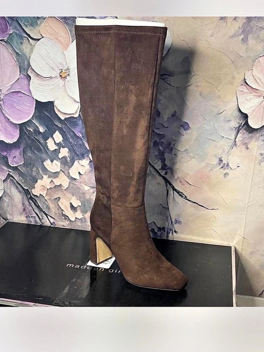 Madden Girl Wisee Block-Heel Knee-High Dress Boots, Brown